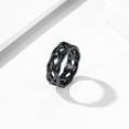 thumbnail image 4 of ChainsProMax Mens Black Wedding Bands Size 12 Thumb Ring Stainless Celtic Rings, 4 of 7