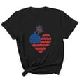 thumbnail image 2 of Short Length Sleeve Mens Tops Mens 4Th Of July Shirts American Flag Patriotic Short Sleeve T-Shirt Black 3Xl, 2 of 5