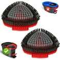 thumbnail image 2 of HSAPOW-2 Pack Upgrade Scrub Brush Replace Heads Compatible with O Cedar EasyWring 1 Tank Spin Mop,Mop Replacement Scrubber Head Brush,Floor Cleaning Brush,More Layers of Bristles for Bathroom, Deck,, 2 of 4