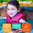 thumbnail image 3 of TRC Recreation Chaleco salvavidas pequeño supersuave para niños, aprobado por USCG, chaleco de natación de espuma recubierta de vinilo para niños, piscina y equipo de playa, color rosa flamenco, 3 of 7