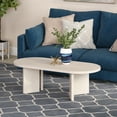 thumbnail image 3 of Henn&Hart 47.63" Alder White MDF Coffee Table, 3 of 7