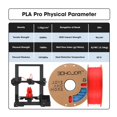 thumbnail image 4 of Filamento para impresora 3D 3DHojor PLA Pro (PLA+), 1,75 mm, 1 kg, rojo, 4 of 8