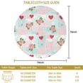 thumbnail image 3 of Pioneer Flower Floral Print Pattern Round Tablecloth 60 X 60 Inch, Wrinkle Resistant Wipeable Table Cloth for Kitchen Dining Picnic Patio Party, 3 of 6