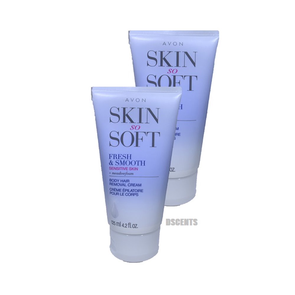 Avon Pack of 2 Avon Skin So Soft Body Hair Removal 4.2 FL OZ FOR