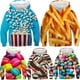 thumbnail image 4 of Sudaderas con capucha para niños y niñas con estampado 3D de comida divertida, macarrones de caramelo, sudaderas con capucha para niños, ropa para adolescentes, jerseys de Nutella para niños 2021, 4 of 5