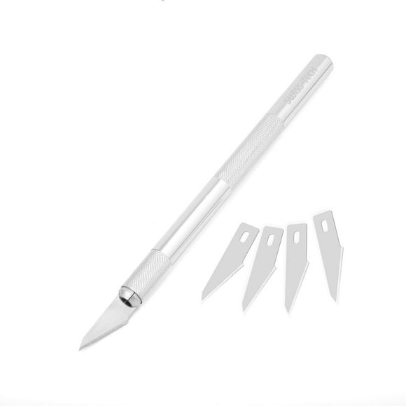 Couteau de précision Swiss Tech à 4 lames et manche en aluminium