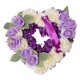 thumbnail image 5 of Guirnalda de flores artificiales para arreglos florales funerarios, corona conmemorativa en forma de corazón, 5 of 8