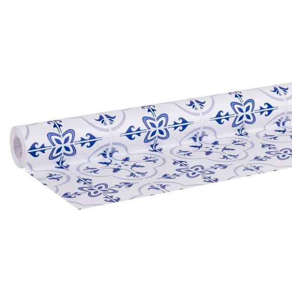 EasyLiner Premium Removable Adhesive Peel & Stick Wallpaper, Mediterranean Tile, 20 in. x 18 ft.