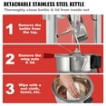thumbnail image 4 of VEVOR Popcorn Maker with Cart, 850W Popcorn Popper Machine, 8 Oz Kettle Makes 48 Cups per Batch, Popcorn Maker Equipped with Tempered Glass, Includes 4 Scoops, Movie Theater Style, Black, 4 of 9
