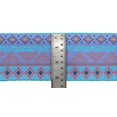 thumbnail image 3 of IBA Indianbeautifulart Blue Aztec Geometric Printed Ribbon&nbsp;Trim&nbsp;9 Yards Velvet Fabric Laces For Crafts Sewing Accessories 3 Inches, 3 of 5