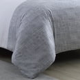 thumbnail image 2 of Poppy & Fritz Stripes Cotton Duvet Set Full/Queen Gray, 2 of 4