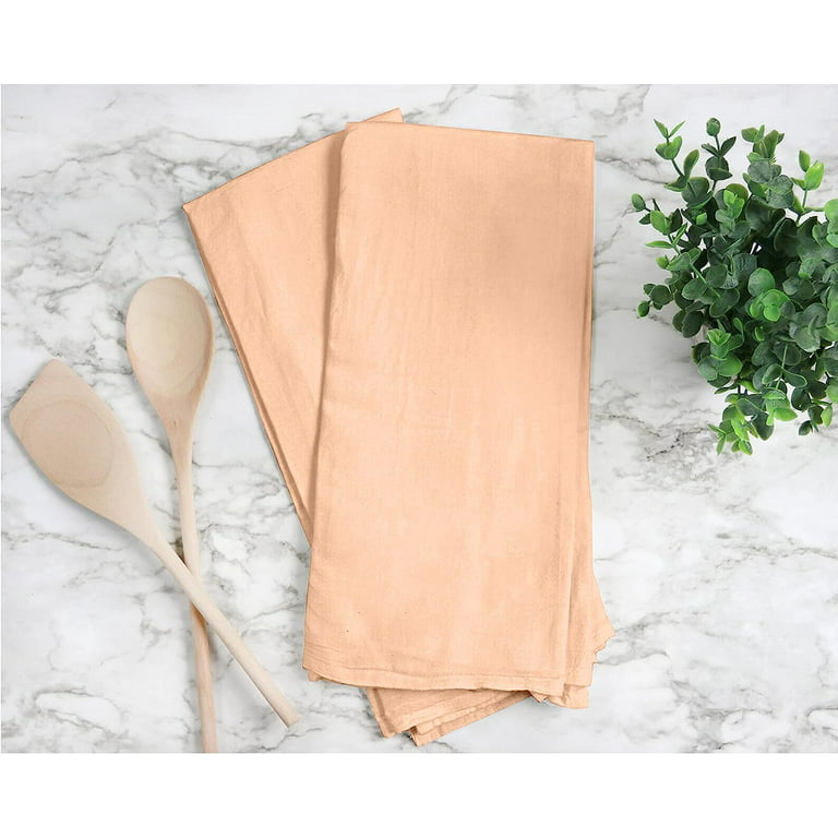 [18 Pack] Flour Sack Kitchen Dish Towels - Lint Free Soft 100% Ring Spun  Cotton - Large 28x28 - White