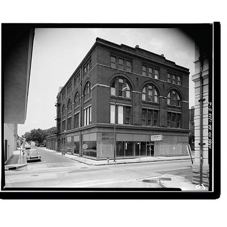 Historic Print, Savannah Historic District, Helmly Building, 127-131 Whitaker Street, Savannah, Chatham County, GA - 2, 16" x 20"