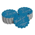 thumbnail image 1 of Inkdotpot 100 Pack Thank You For Celebrating With Me Birthday Favor Paper Tags Craft Real Rose Gold Foil Hang Tags, 1 of 6