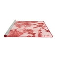 thumbnail image 2 of Ahgly Company Machine Washable Indoor Round Abstract Red Modern Area Rugs, 8' Round, 2 of 4