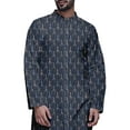 thumbnail image 4 of Atasi Printed Long Sleeve Kurta With Pajama Set For Men Summer Clothing, 4 of 4