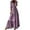 Pink, variant on Dresses for Women Plus Size V-Neck Print 3/4 Sleeve Patchwork Fashion Casual Long Dress