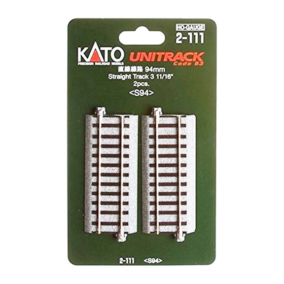 Kato 2-111 HO 94mm 3-11/16" Straight (2)