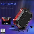 thumbnail image 4 of AirPods Pro Case Cover with Keychain, IBAOLEA Series Military AirPods Pro Case, Full Body Hard Shell Protective (Black & Red) Black & Red, 4 of 7