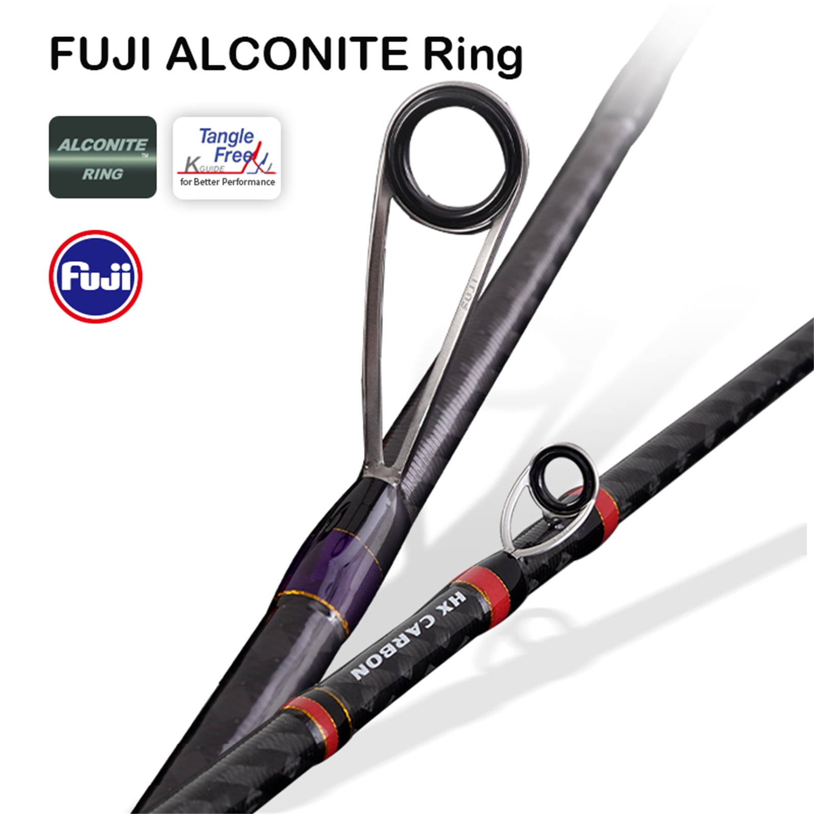 PURELURE Torrent All Fuji General Lure Rod High Carbon Long Casting Spinning and Casting Fishing Rod and Reel Combo Fast Action