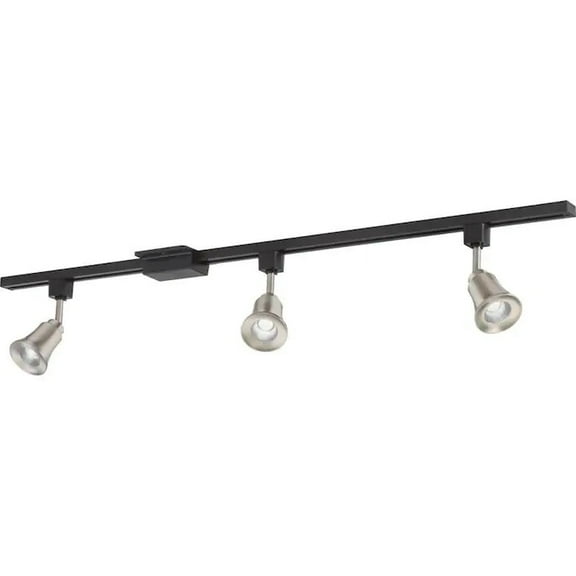 Lithonia Lighting LTIKFLRM LED Series Track Kit 3-Light 44-in Brushed Nickel Dimmable LED Linear Track Lighting Kit