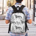 thumbnail image 2 of Geaub german shepherd dog ultimate comfort and style: the perfect compact backpack for college, commute, travel, and everyday use, 2 of 2