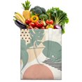 thumbnail image 1 of Boho Chic Symmetrical Tribal Washable Tote - Large Capacity Reusable Grocery Bag, 1 of 5