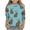 #0061-Blue, variant on Favoffer Toddler Big Kid Boys Girls 3/4 Sleeve Tee Spring Easter Print Casual Crew Neck Versatile Basic Top for Daily School Party Holiday Sizes 3-15Y