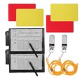 thumbnail image 1 of CSChome Carte d'Arbitre de Soccer Avertissement d'Arbitre de Soccer Rouge Jaune Couleur Riche Professionnel, 1 of 6