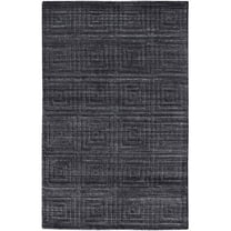 HomeRoots 514760 10 x 14 ft. Gray & Black Striped Hand Woven Rectangle Area Rug