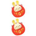 thumbnail image 4 of MesaSe 2pcs Plush Rabbit Coin Money Bag Small Cross Body Bag Red Packet New Year Gift Bag, 4 of 6