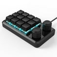 thumbnail image 3 of RGBs Backlits Mini Gaming Keyboards with 12 Customizable Key and Two Control Knobs, 3 of 10