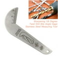 thumbnail image 1 of Sharpening Drill Bits Angle Gage Stainless Steel Measuring Tool Degree, 1 of 8