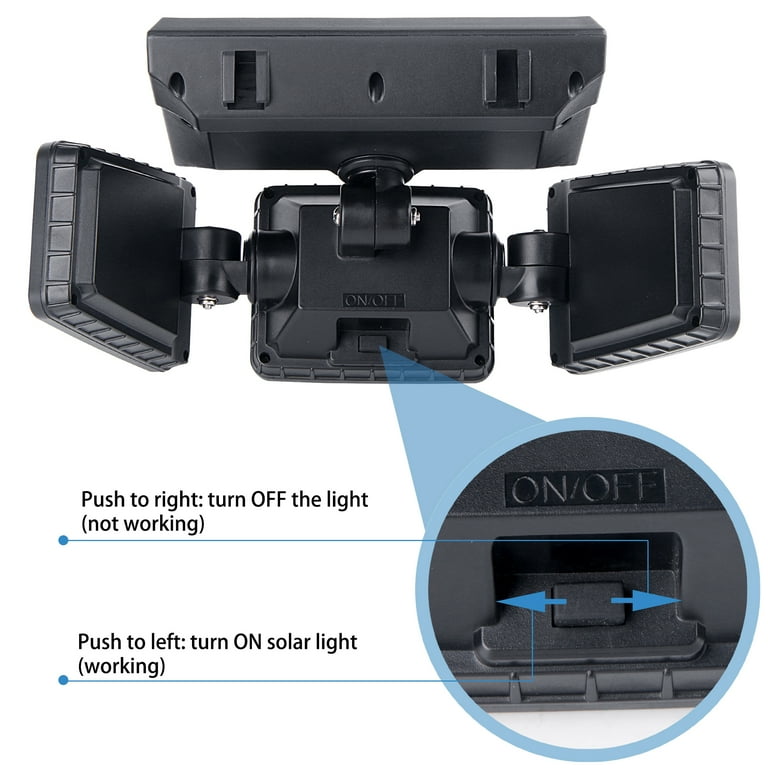 3 Pack,2000 Lumen Security Lights,39ft/12 meters Sensor Range 270 Degree PIR Motion Sensor Solar Lights with 3 Adjustable Panels,Waterproof,Solar-Powered,Outdoor Light for Wall,Door,Garden,Patio,Flood 3 Pack,2000 Lumen Security Lights,39ft/12 meters Sensor Range 270 Degree PIR Motion Sensor Solar Lights with 3 Adjustable Panels,Waterproof,Solar-Powered,Outdoor Light for Wall,Door,Garden,Patio,Flood