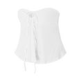 thumbnail image 2 of KelaJuan Women Ruffle Hem Cami Crop Top Sleeveless V Neck Spaghetti Strap Tank Top Cute Summer Camisole Going Out Tops, 2 of 9
