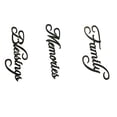 thumbnail image 3 of Recuerdos familiares Bendiciones Carta Etiqueta de madera para pared Letrero colgante de madera Palabra DIY Decoración de barra para el hogar Adorno seitruly JJ15121-01, 3 of 6