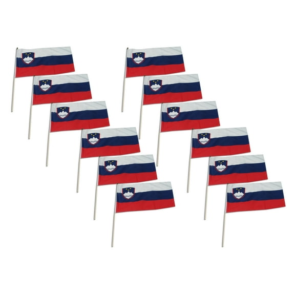 Slovenia flag 12 x 18 inch - 12 PK
