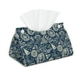 thumbnail image 2 of Lsque Nautical Style Printed Long Tissue Box Cover Holder, Facial Paper Organizer Dispenser,Triangle with Bottom Belt, PVC Leather Decorative Organizer, 2 of 9