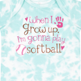 thumbnail image 4 of Inktastic Future Softball Player Girls Girls Baby Bodysuit, 4 of 5