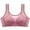 Pink, variant on Bigersell Plus Size Bras for Women Full-Coverage Wireless Bras Ladies Push up Padded Bras No Underwire Comfortable Mesh V Neck Padded Bra Hook and Eye Bra Closure Everyday Wire-Free Bras Pink L