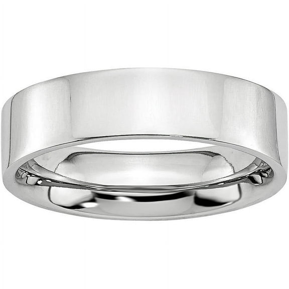 Cobalt Flat Polished 6mm Band