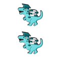 thumbnail image 1 of Qarigey Broches de esmalte de dibujos animados de aprendizaje, broches de Pin de ratón de biblioteca de dinosaurio, broche personalizado para niños, Tipo 2 XZ3771 2piezas Qarigey CBP288828, 1 of 1