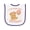 White and Purple, variant on Inktastic Beary First Birthday 2026 Teddy Bear Baby Terry Cloth Bib