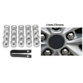 thumbnail image 3 of 20x 17mm SMOOTH SILVER ALLOY WHEEL NUT BOLT COVERS UNIVERSAL SET FOR CAR, 3 of 4