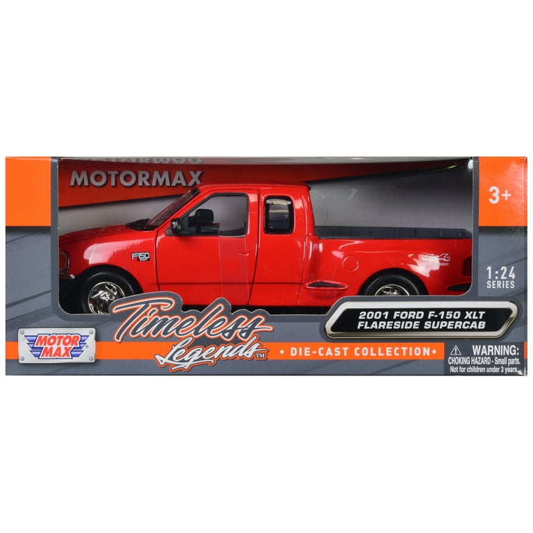 2001 Ford F-150 XLT Flareside Supercab Pickup Truck Red 1/24