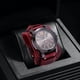 thumbnail image 2 of Reloj de pulsera para hombre, reloj de cuero, reloj clásico de pulsera ancha, reloj de pulsera para Rojo, 2 of 9