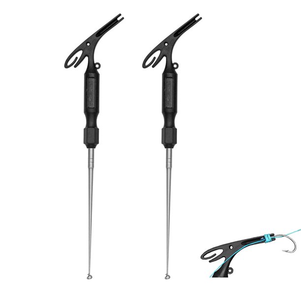 DEEPOWER 2 PCS Fishing Hook Quick Remover and Fishing Knot Tying Tool