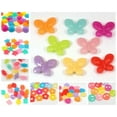 thumbnail image 3 of U8MO 100pcs Mixed Jelly Color Acrylic Various Shape Heart Flower Charm Beads Crafts-Flower Donut 20mm, 3 of 9