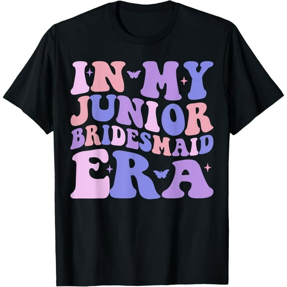 In My Junior Bridesmaid Era Funny Bridal Party Girls Wedding T-Shirt
