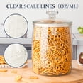 thumbnail image 7 of 1 Gallon Glass Cookie Jar  Large With Airtight Lid Food Storage Container For Cookies Candy Flour Dog Coffee Laundry Room & Pantry, 7 of 7